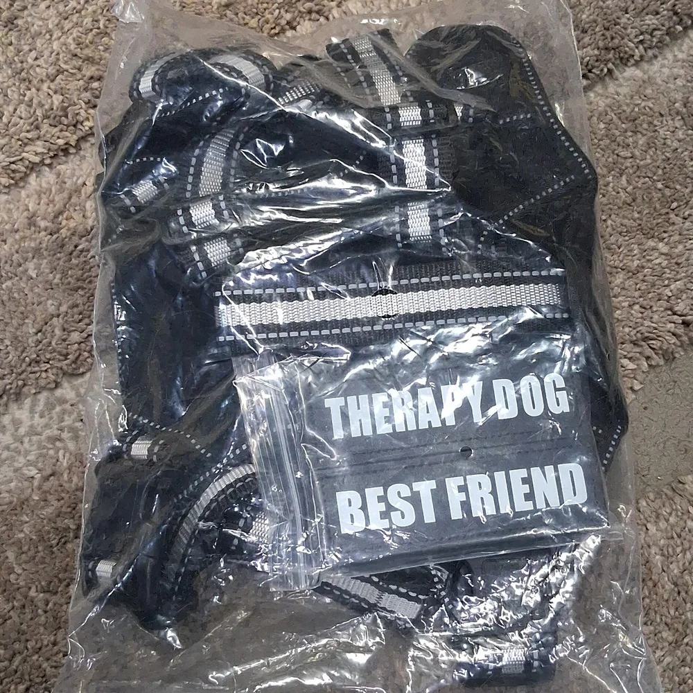 NWT WINSEE Service Dog Vest No Pull Dog Harness with 7 Dog Patches, Reflective